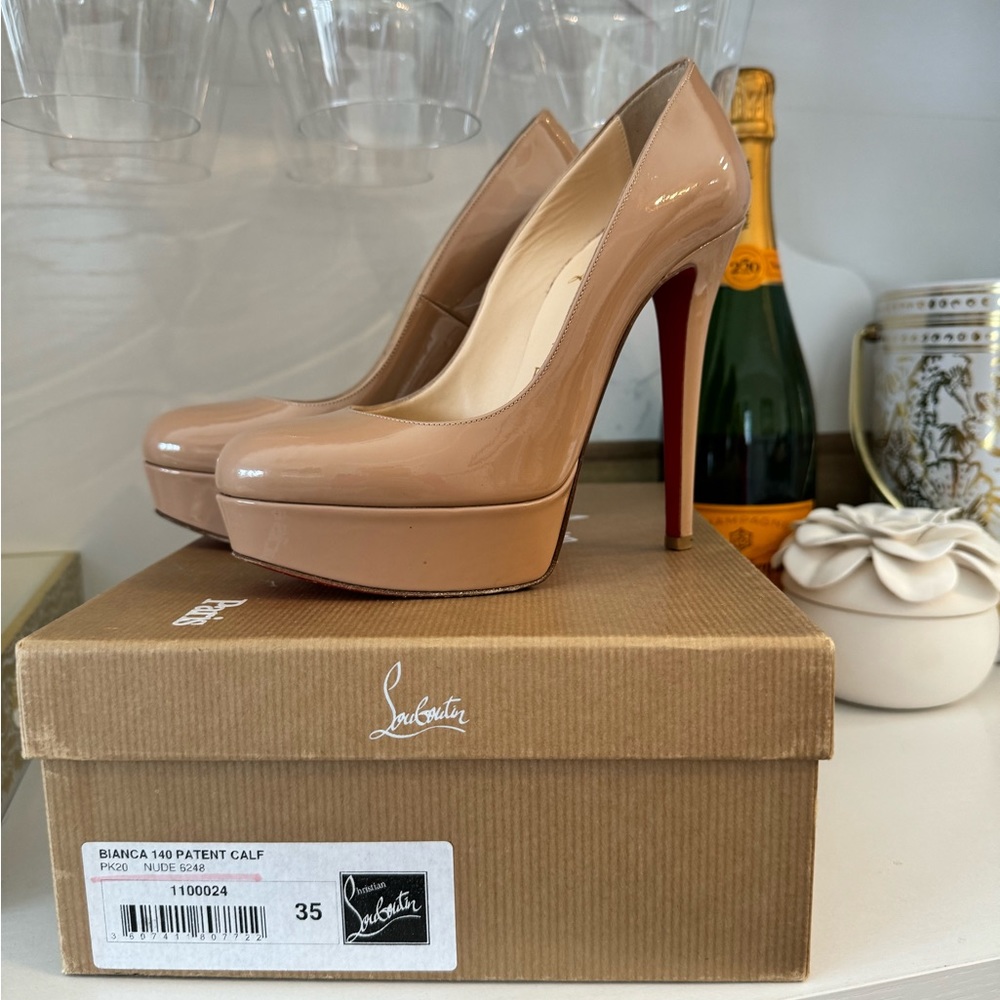Bianca 140 Patent Calf Louboutin - Picture 1 of 5
